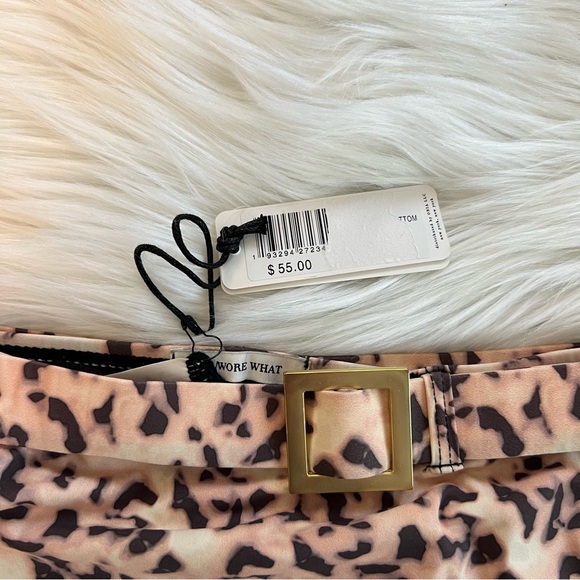 WeWoreWhat Swim Emily Belted Tortoise Bikini Bottom - Picture 4 of 7